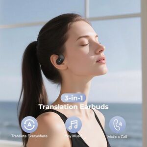 MINISO X15 PRO AI Translation Earbuds – Black – New in Box